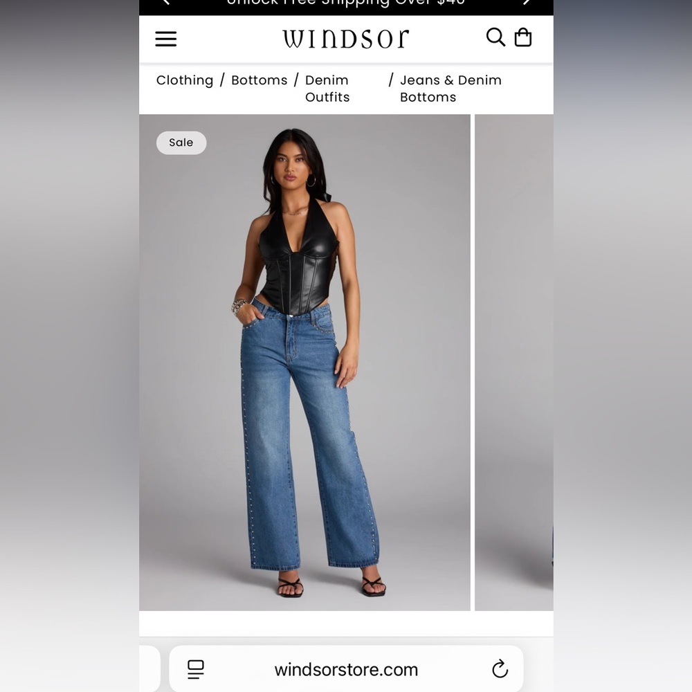 Windsor Blue Straight Leg Jeans